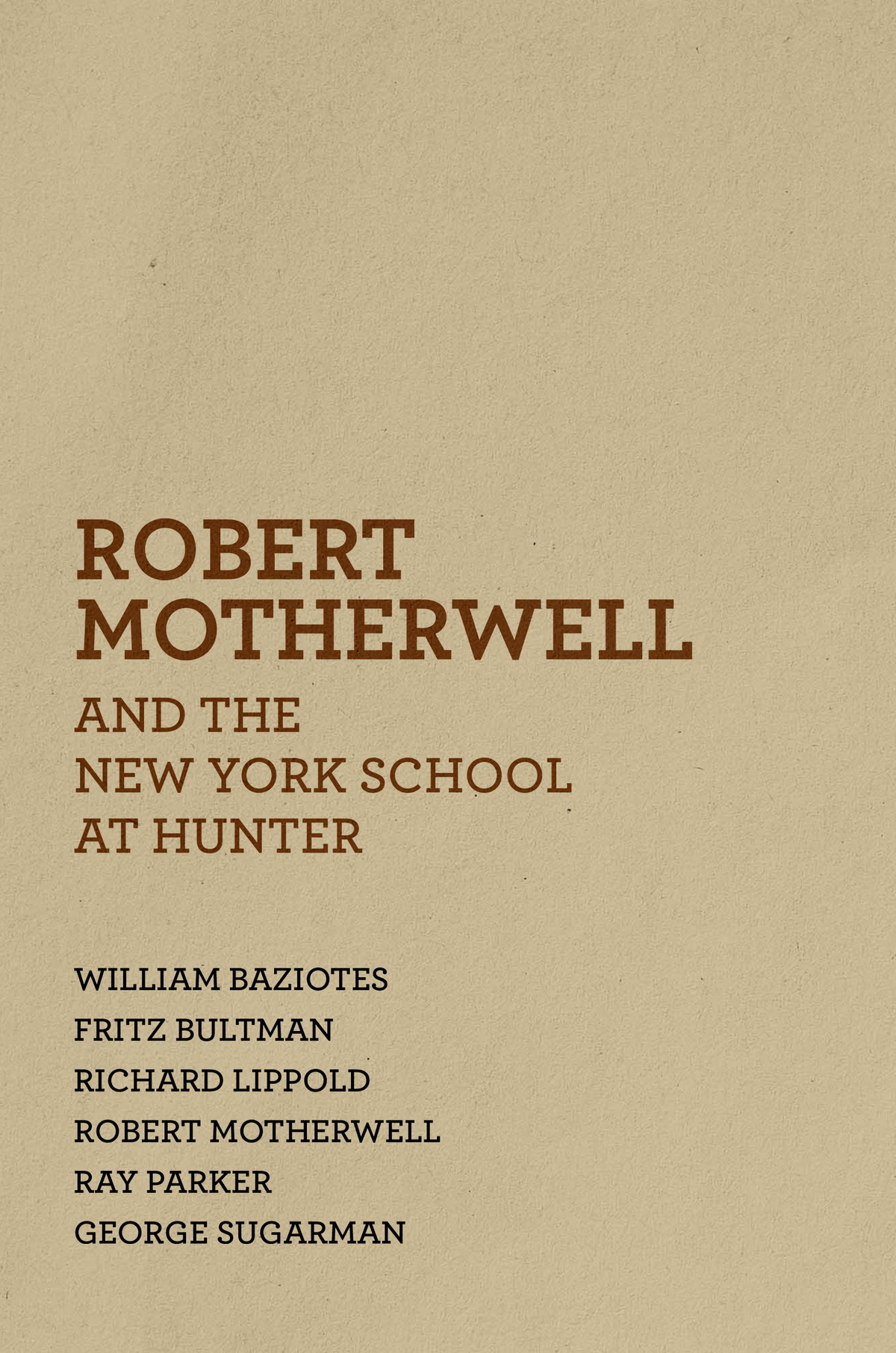 Robert Motherwell and the New York School at Hunter